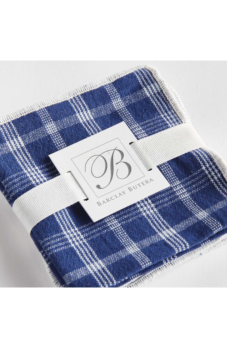 Napa Home & Garden Barclay Butera Oakwood Cocktail Napkins Set Of 4, Alternate, color, Blue