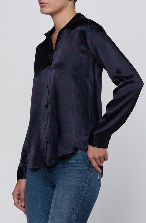 Tyler Dot Silk Shirt