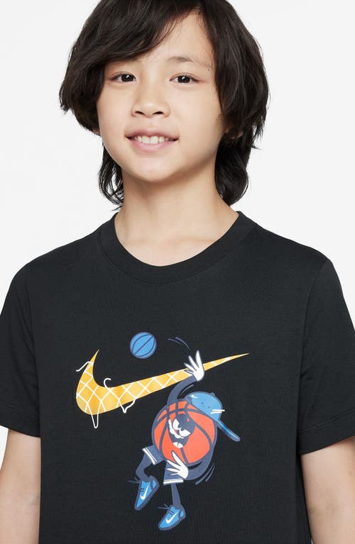 Nike Kids' Basketball Graphic T-shirt In Black