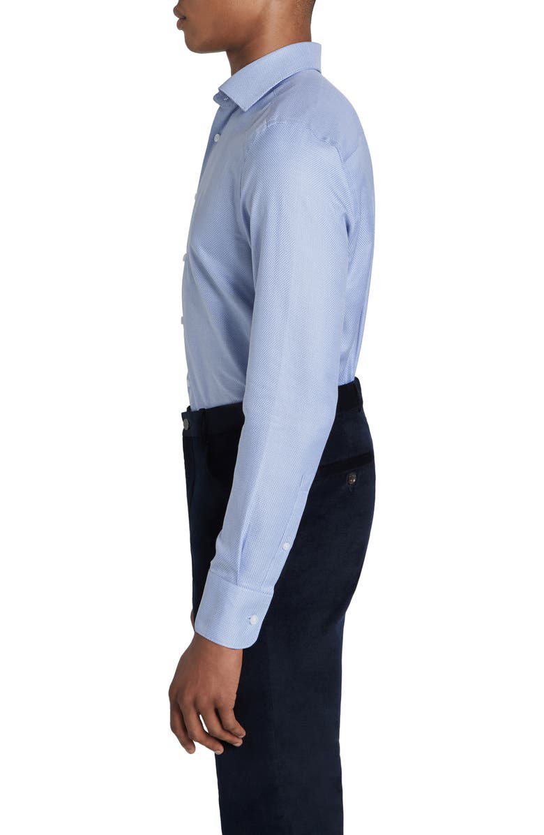 Jack Victor Parkma Cotton Dress Shirt, Alternate, color, Sky White