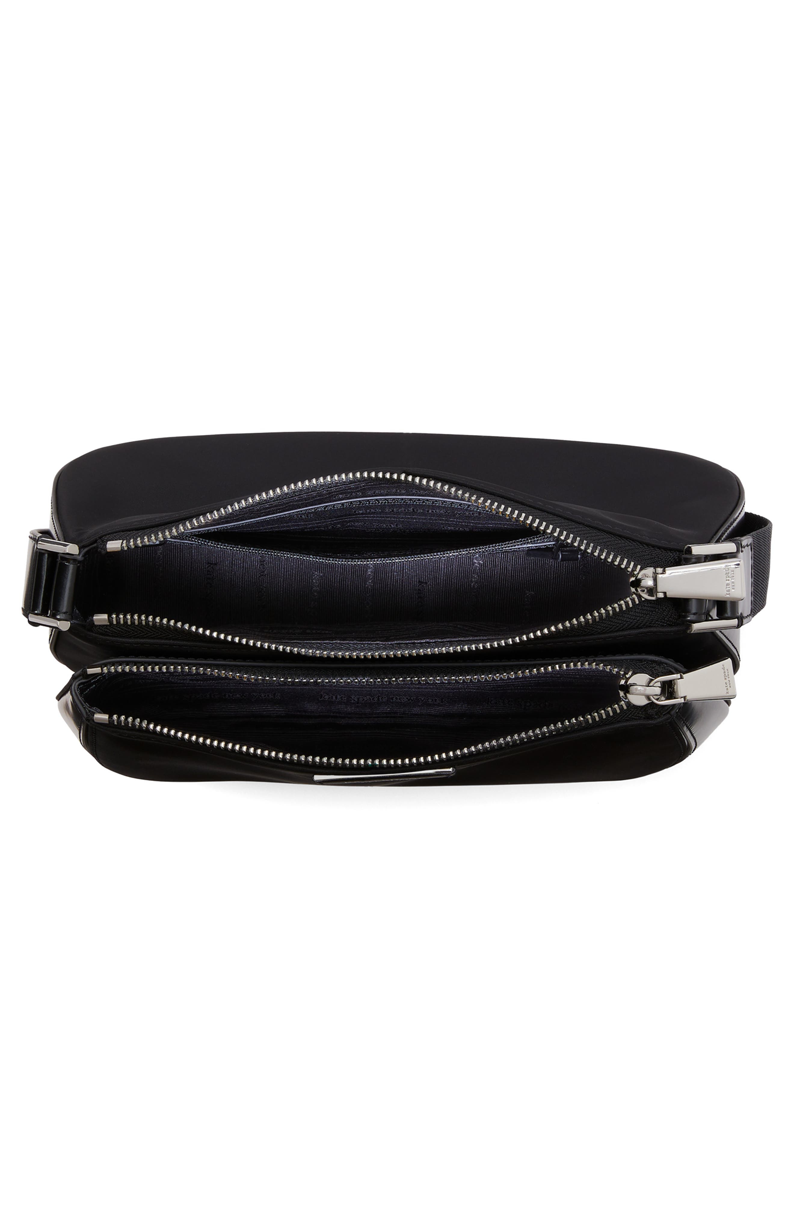 Kate Spade New York medium sam icon east/west crossbody bag, Alternate, color, Black