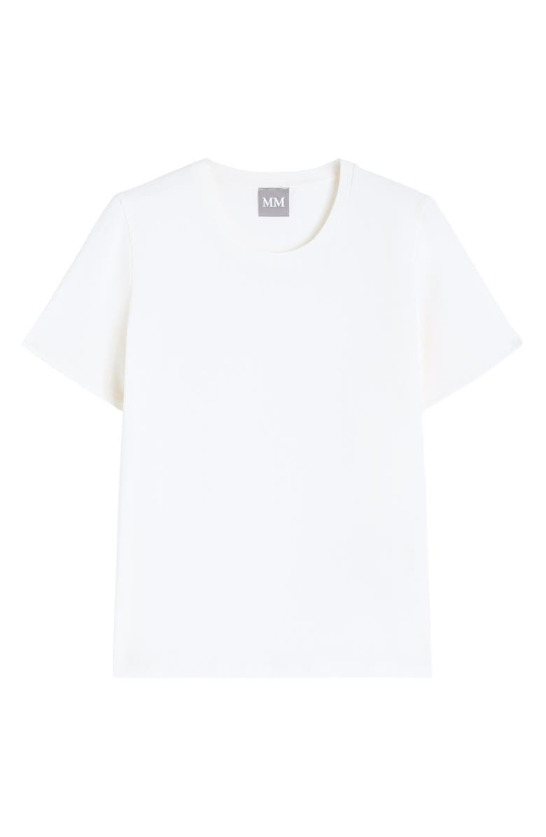 MM by Max Mara Mulino Stretch Cotton Top, Alternate, color, White