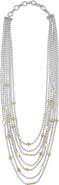 LAGOS Two-Tone Caviar Icon Five-Row Strand Necklace