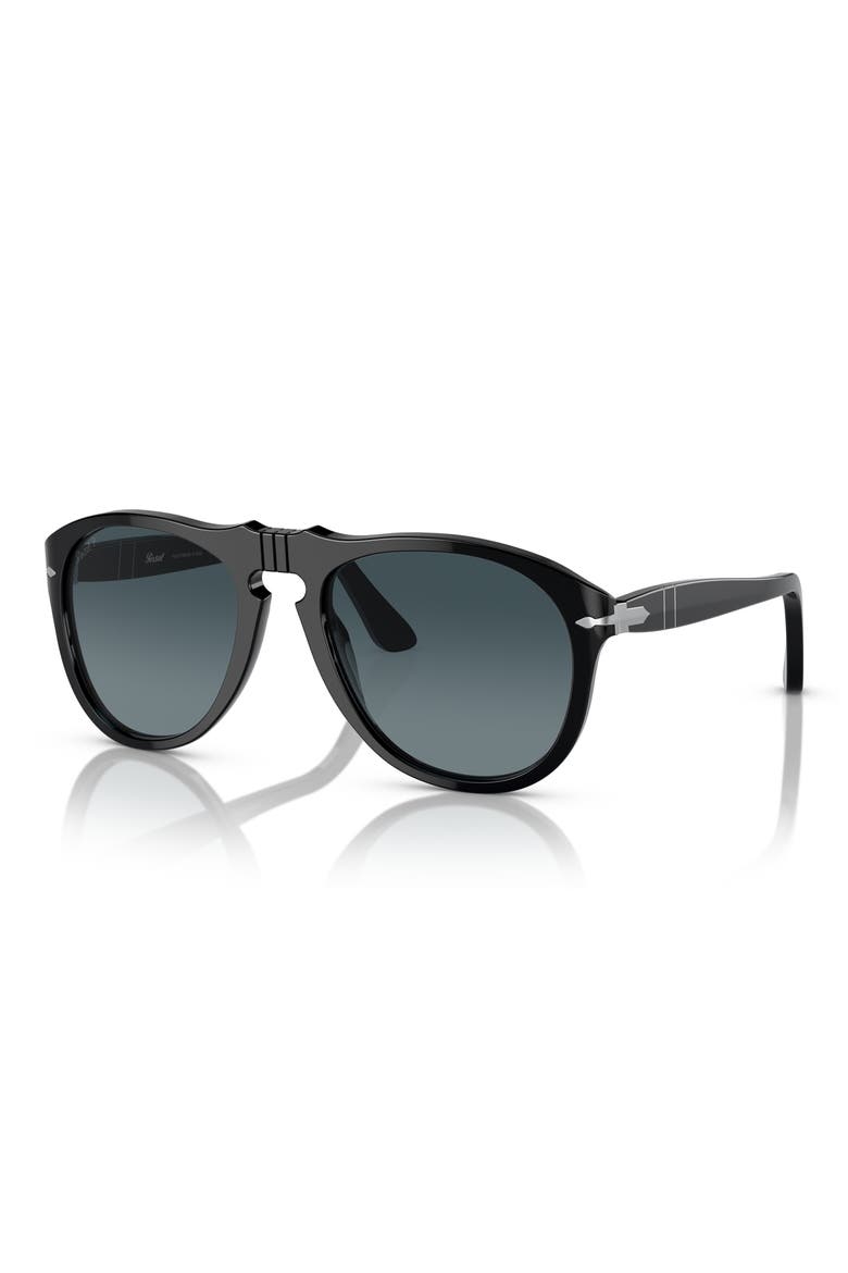 54mm Polarized Sunglasses, Alternate, color, BLACK