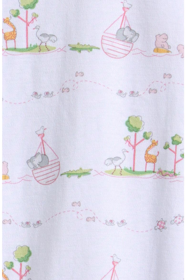 Noah's Print Convertible Pima Cotton Gown, Alternate, color, PINK