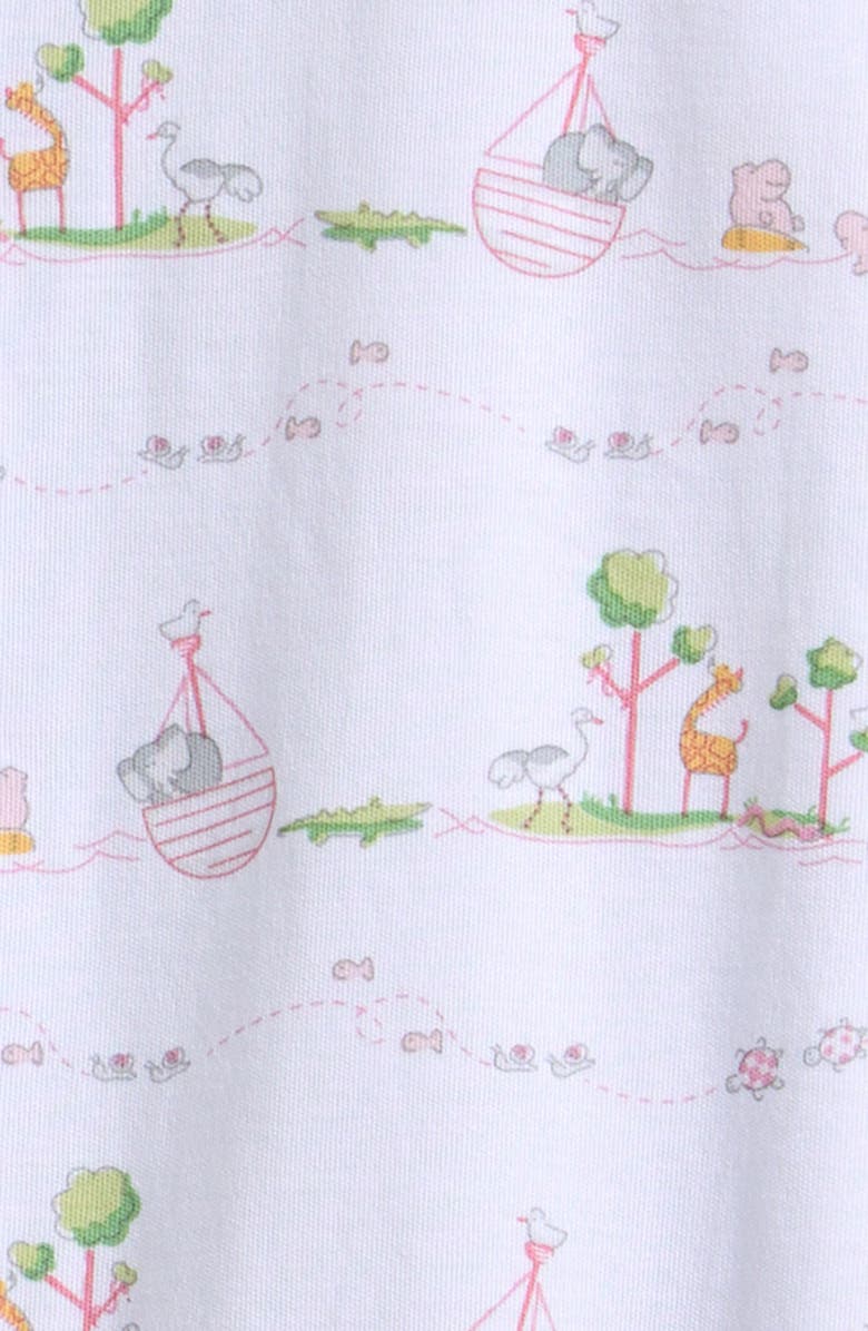 Kissy Kissy Noah's Print Convertible Pima Cotton Gown, Alternate, color, Pink
