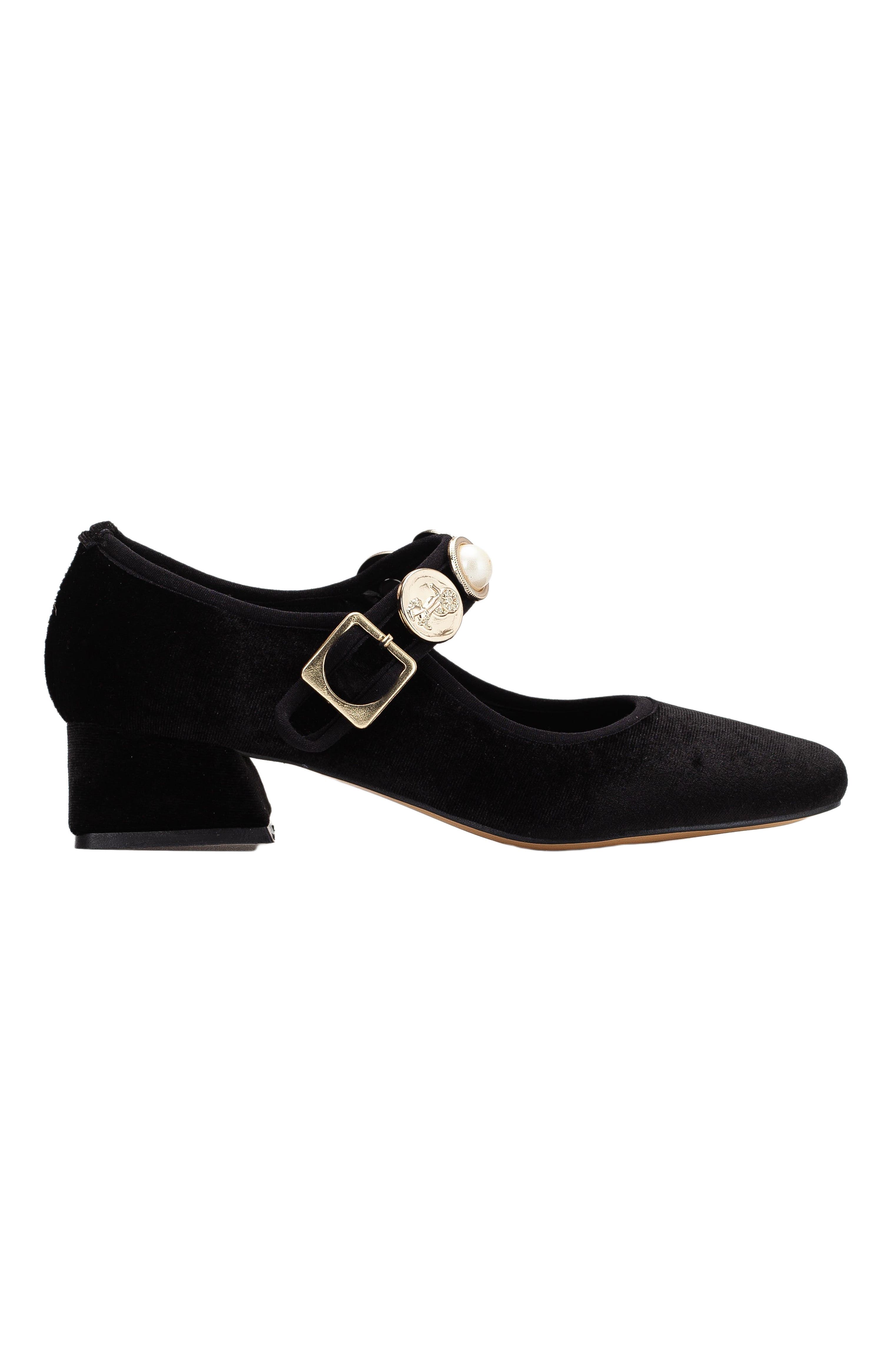 Prologue Shoes Macbeth Velvet Mary Jane Pumps, Alternate, color, Black Velvet