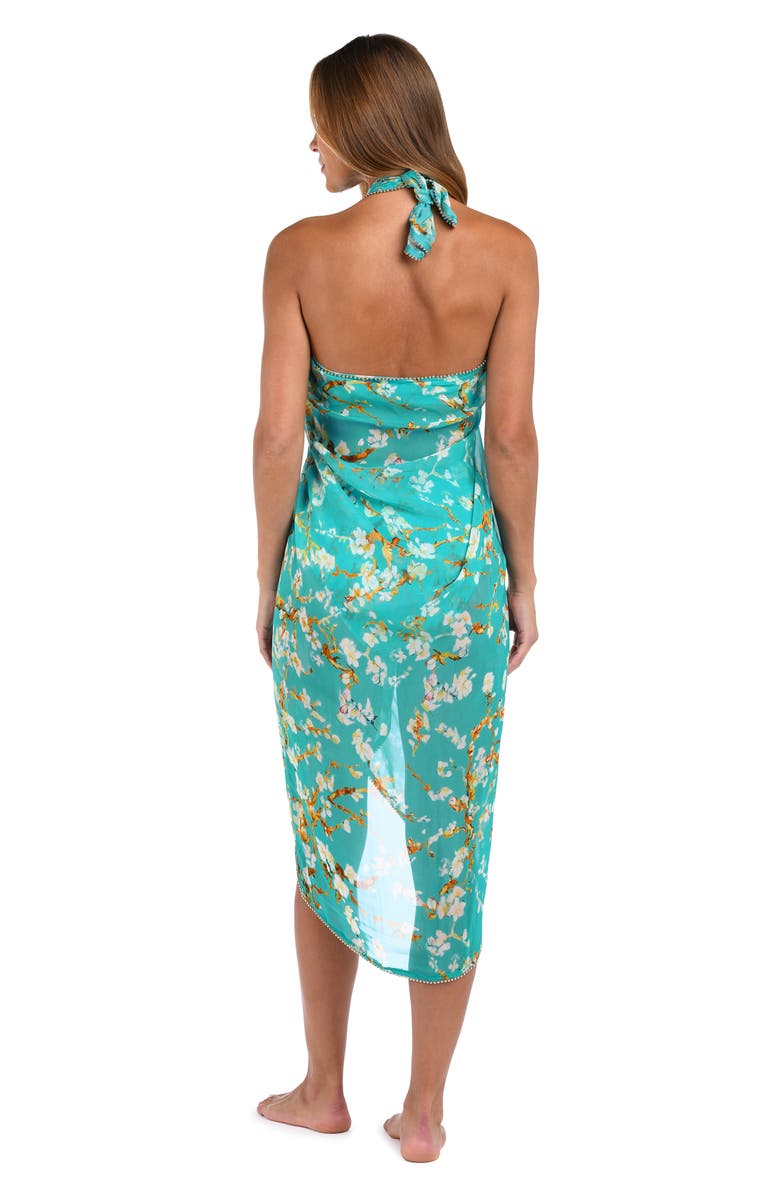 L'AGENCE Maribel Cherry Sheer Cover-Up Pareo, Alternate, color, 