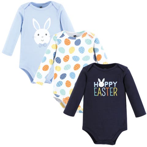 Cotton Long-Sleeve Bodysuit 3Pk (Baby)