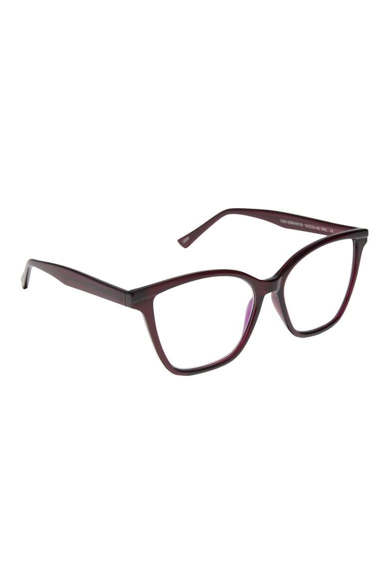 Leah Cat Eye Reading Glasses, Alternate, color, RED CURRANT