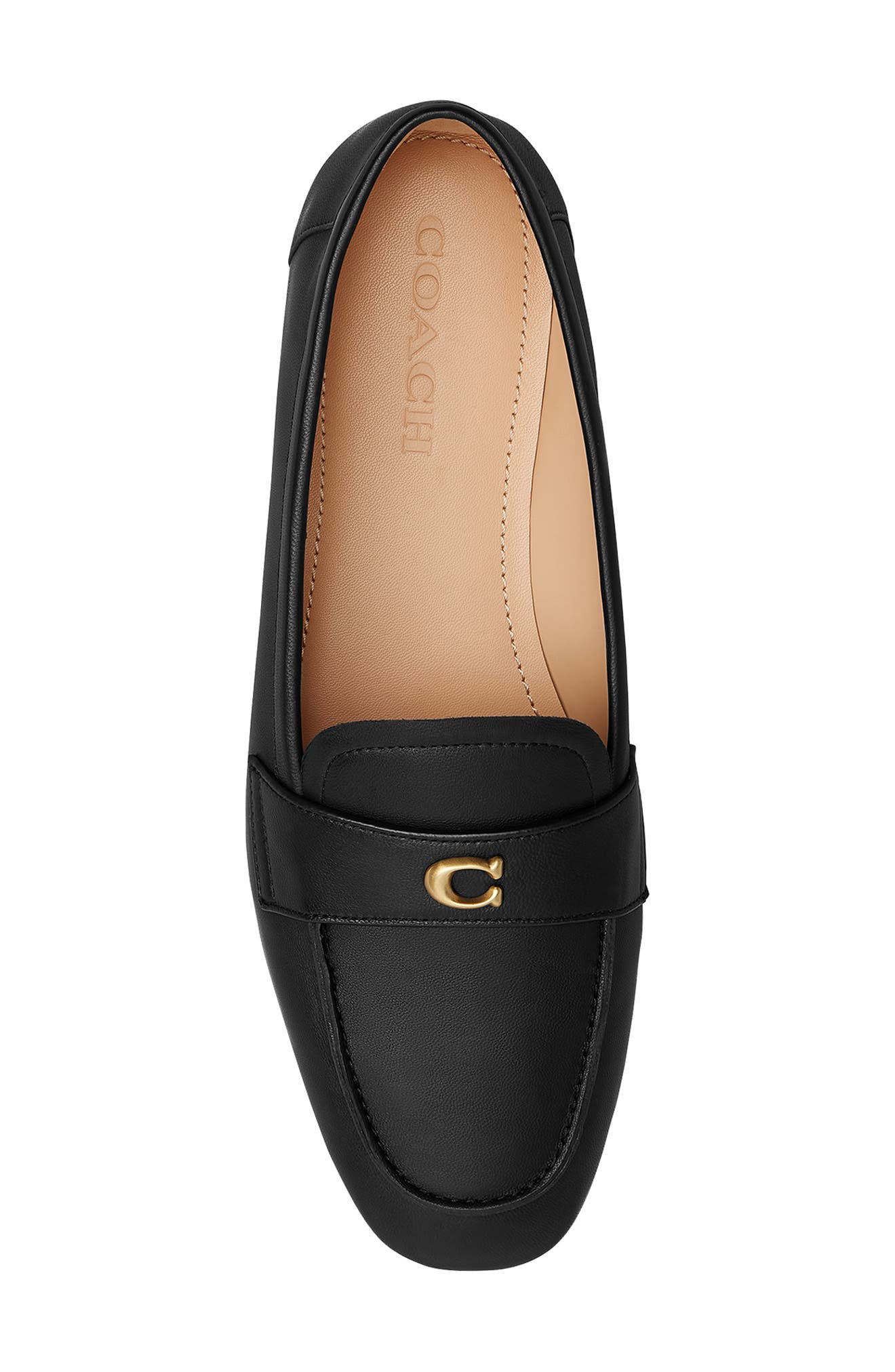 COACH Sculpted C Loafer, Alternate, color, Black