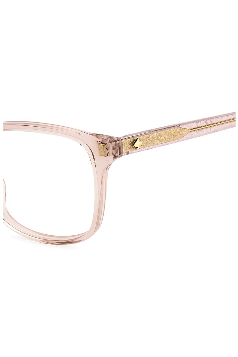 reilly 55mm rectangular reading glasses, Alternate, color, PINK