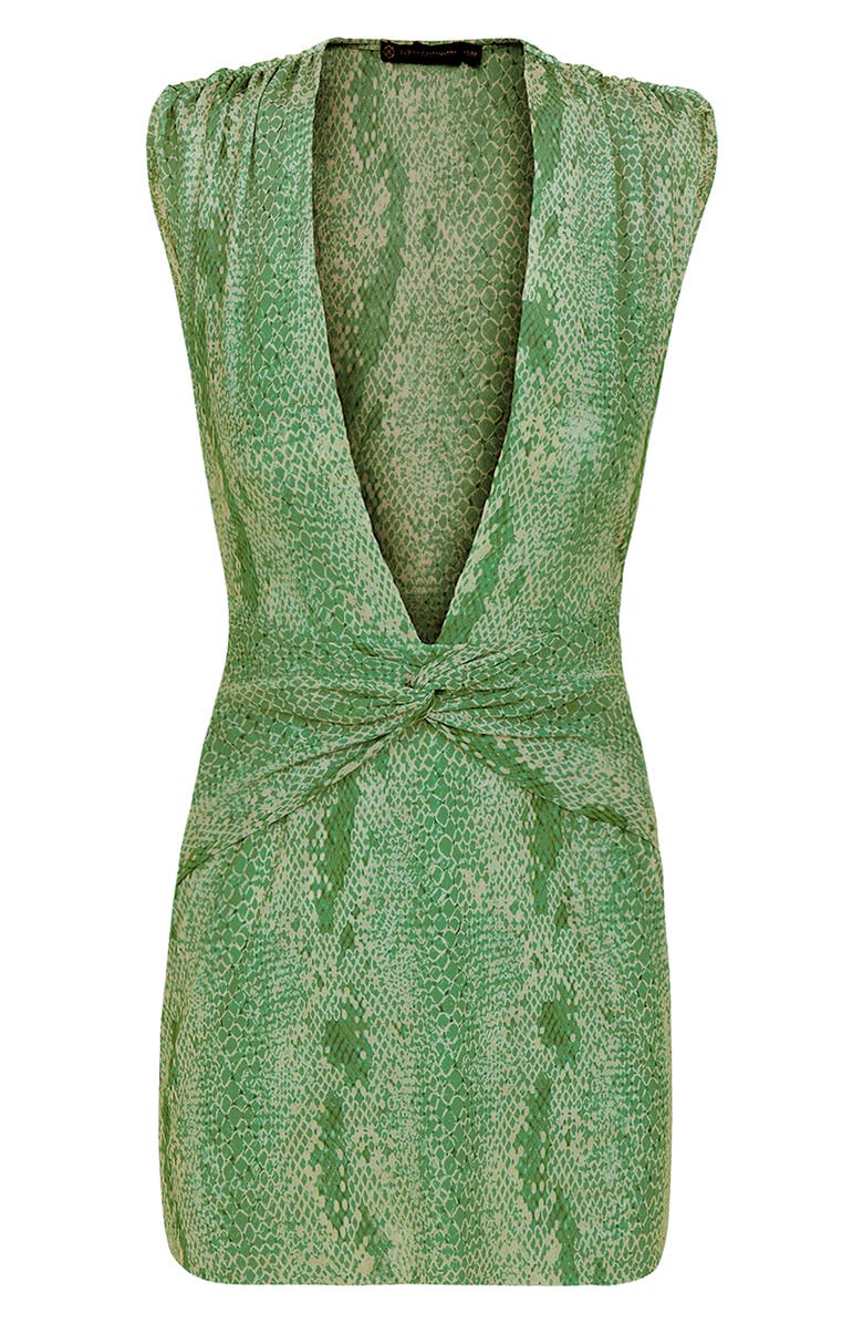 ViX Paula Hermanny Scandal Cindy Plunging Mesh Cover-Up Minidress, Alternate, color, 