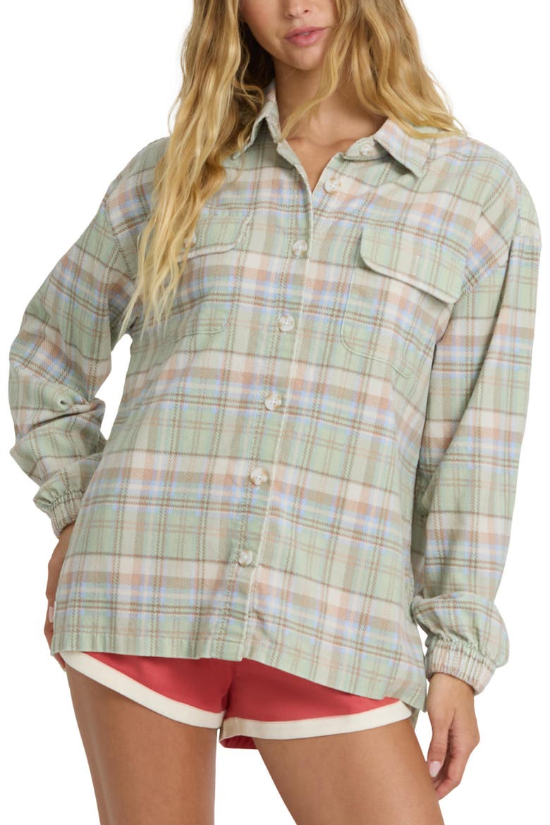 Bear Trap Long Sleeved Cotton Corduroy Shirt, Main, color, CRYSTAL GREEN