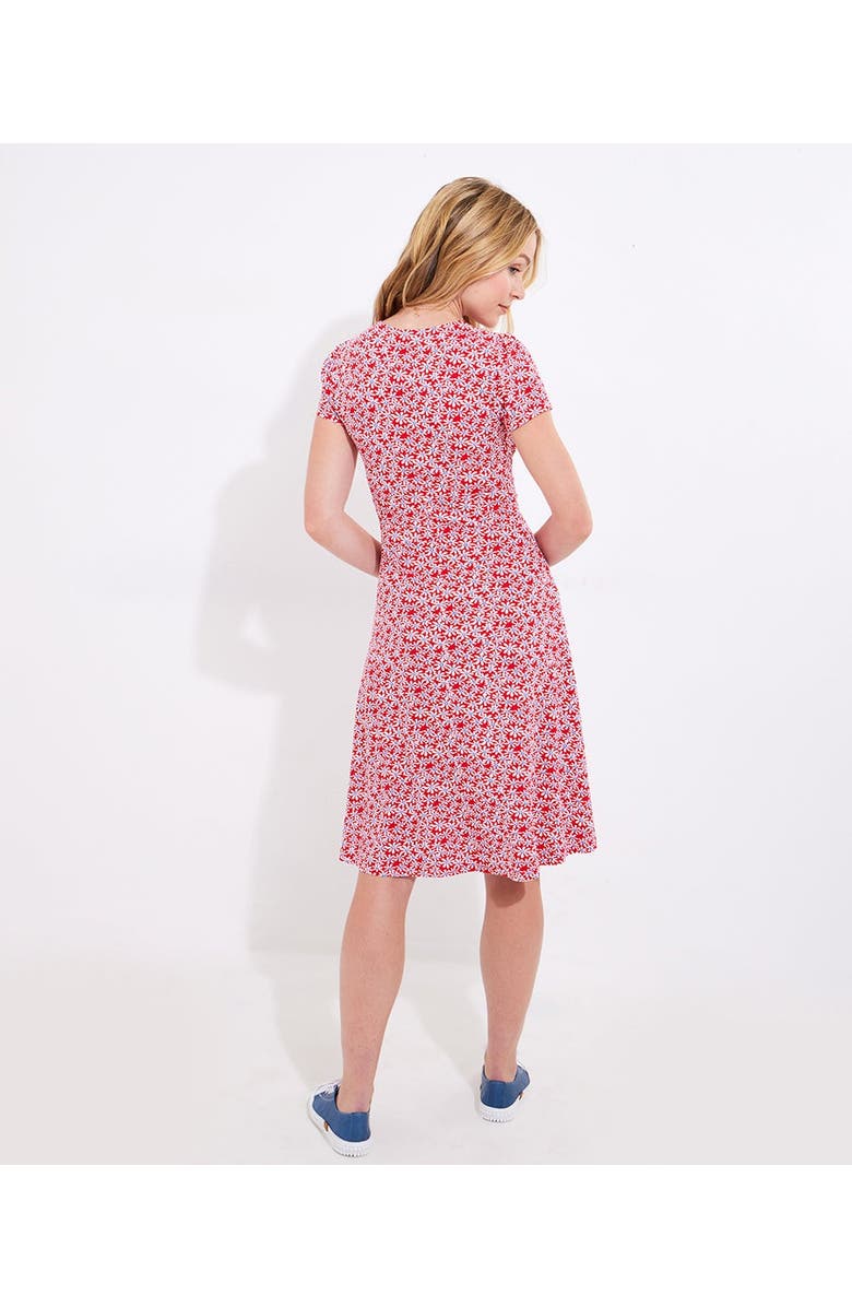 Joe Browns Stretch Knit Faux Wrap Dress, Alternate, color, Americana Ditsy Floral