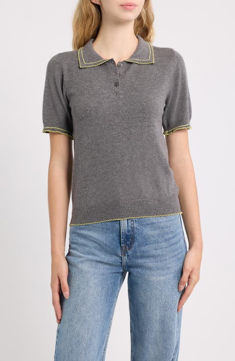 Springsteen Contrast Embroidered Polo