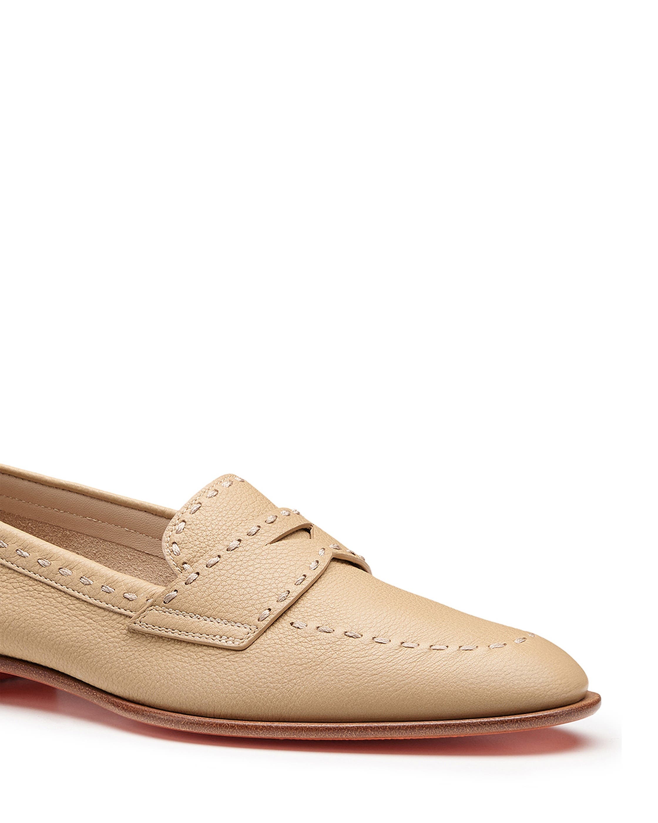 Women's Leather Penny Loafer, Alternate, color, Light Brown