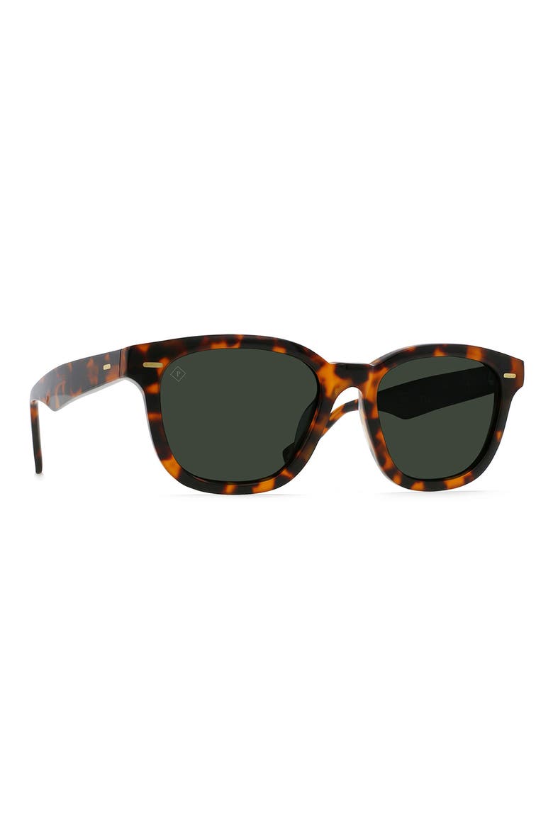 Myles 50mm Polarized Square Sunglasses, Alternate, color, HURU / GREEN POLAR