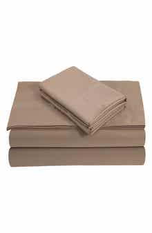 AZORES HOME 300 Thread Count Cotton Percale Sheet Set