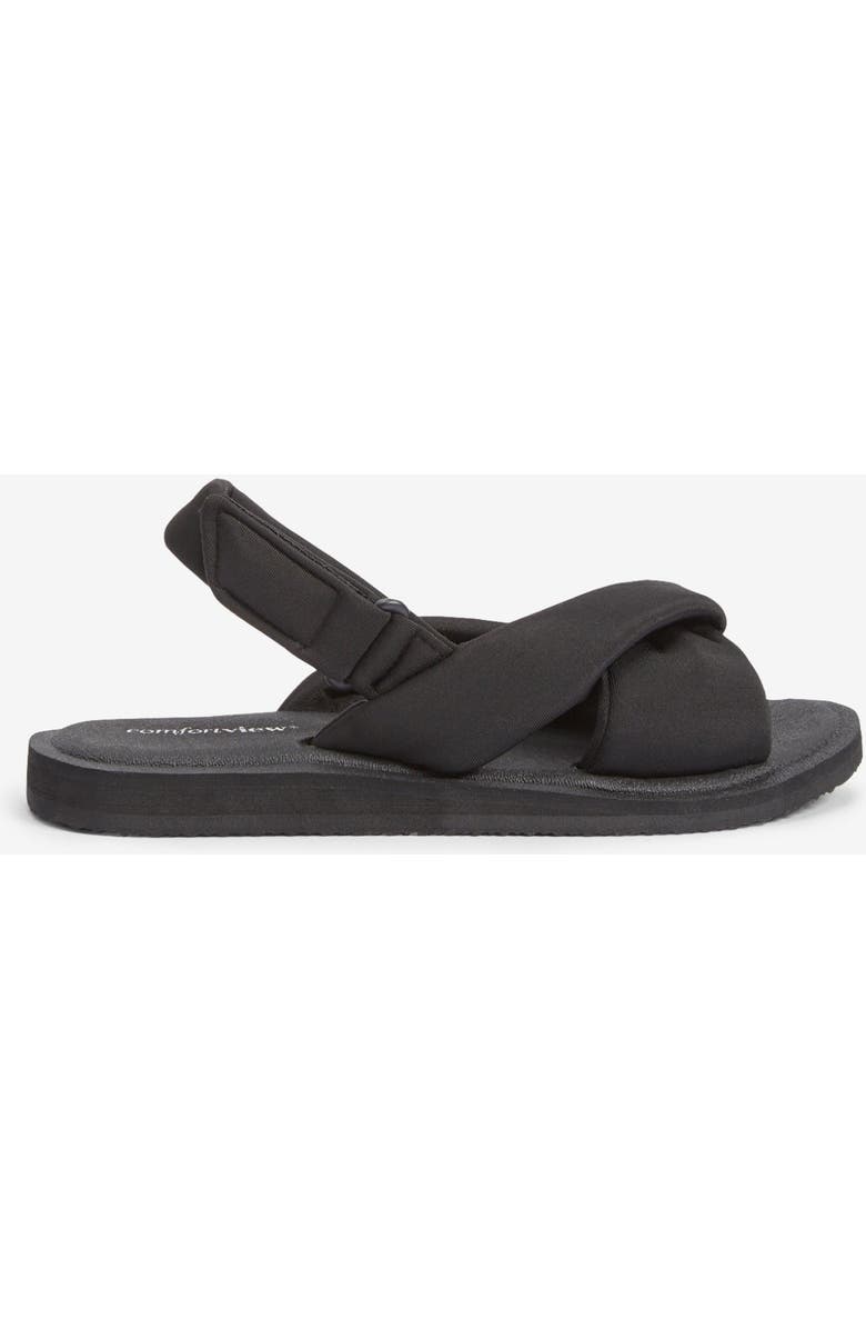 Comfortview The Taylor Sandal, Alternate, color, Black