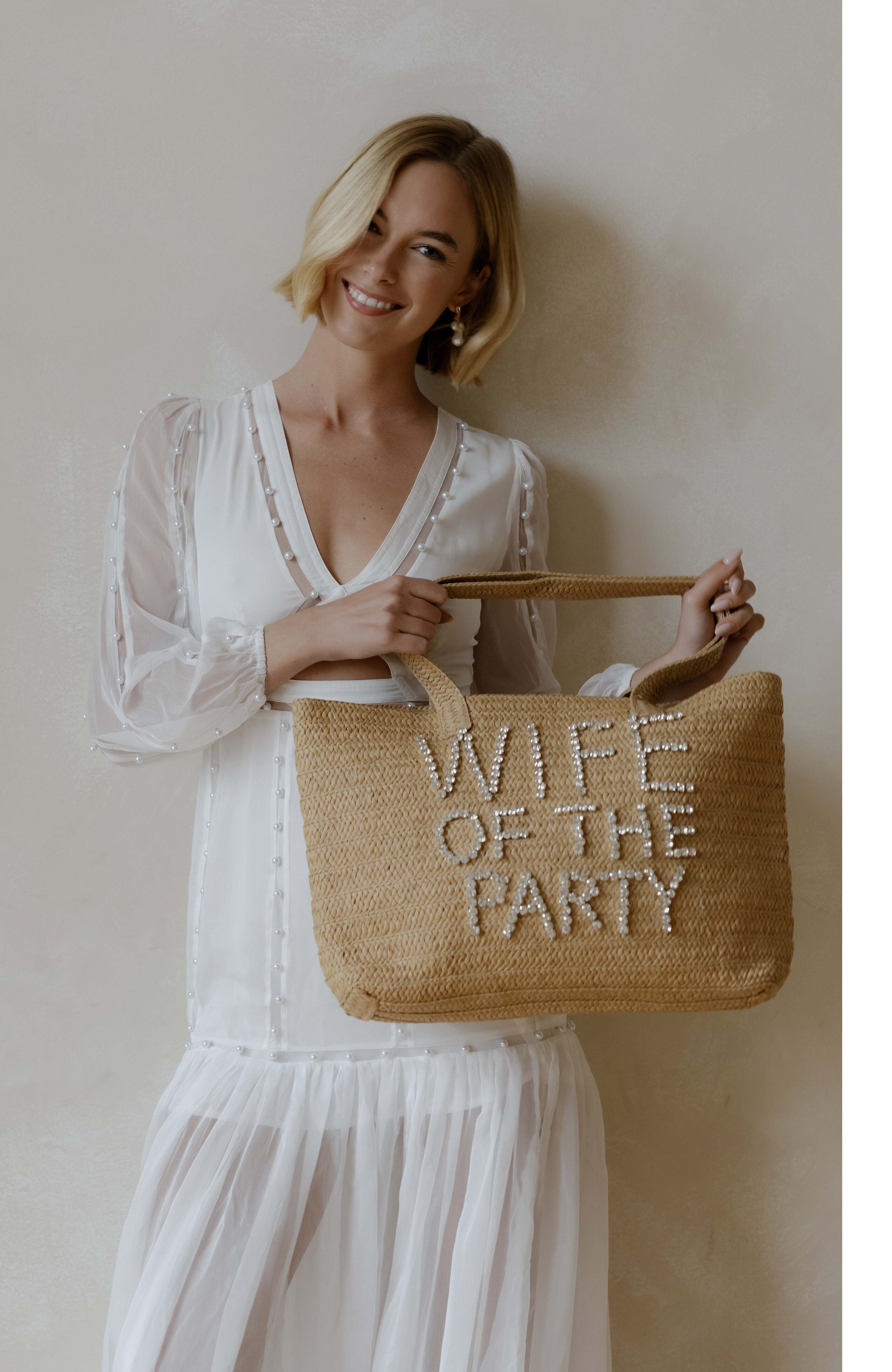 Untamed Petals Heiress Bridal Tote, Main, color, Brown