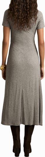 【海外限定】REISSワンピース☆Hadley twist-detail jersey midi Reiss Jersey Twist-Detail Midi Dress in Grey | REISS