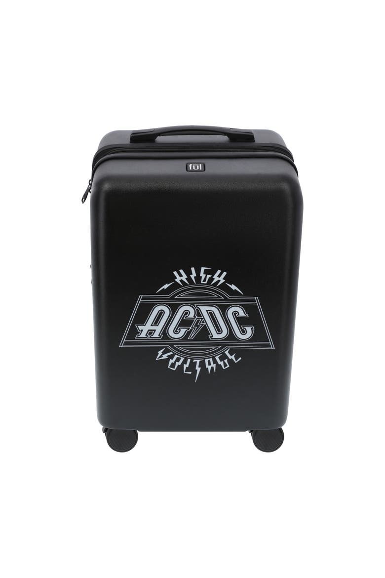 AC/DC 22.5" CARRY-ON LUGGAGE, Alternate, color, BLACK