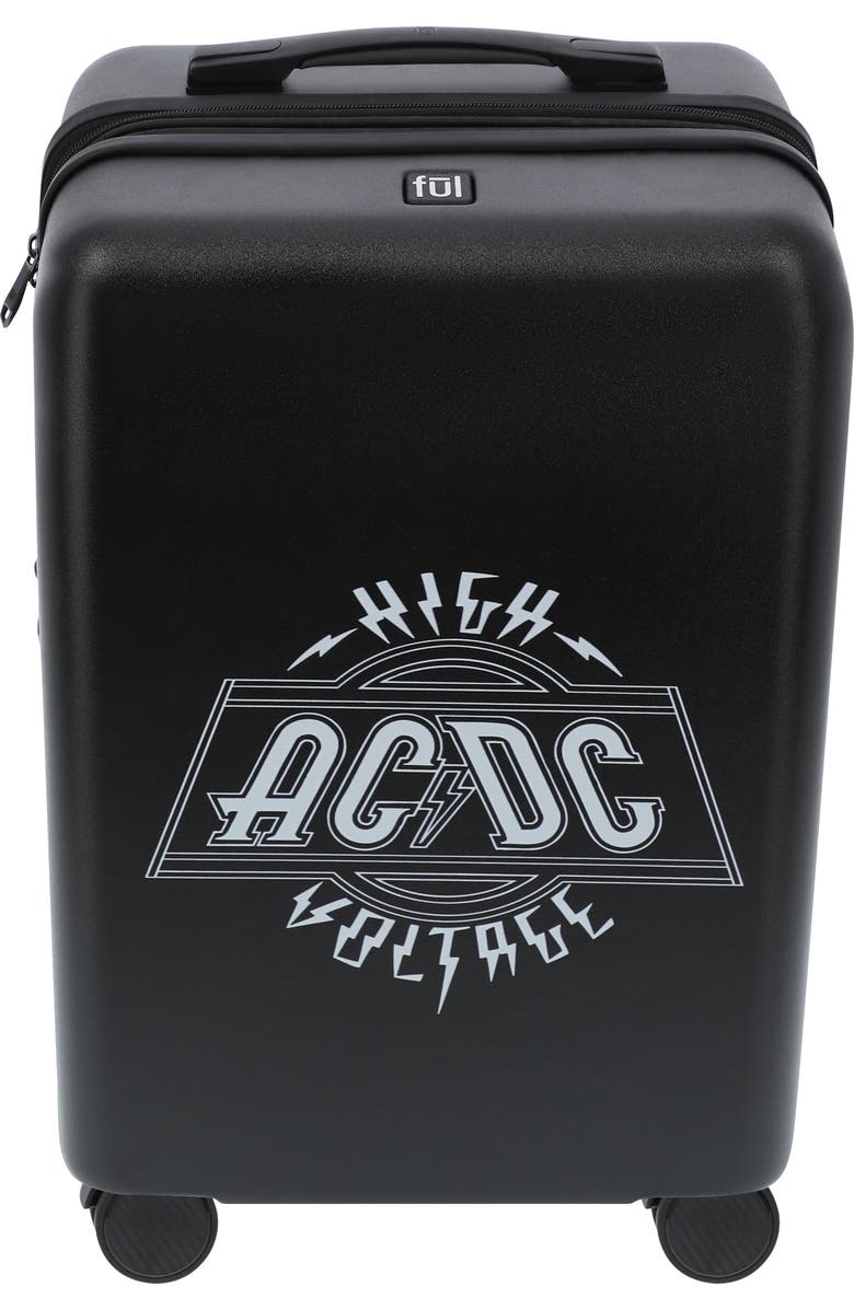 Ful AC/DC 22.5" CARRY-ON LUGGAGE, Alternate, color, Black