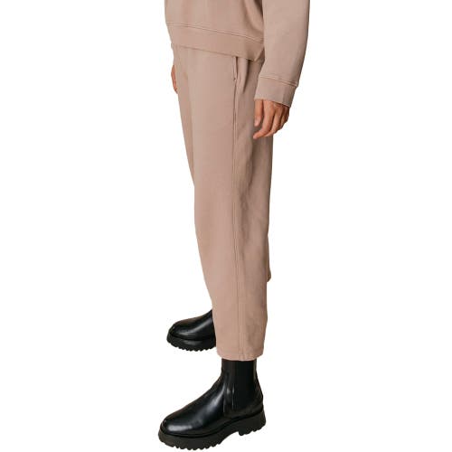 Ocio Organic Cotton Teddy Cropped Pant In Brown