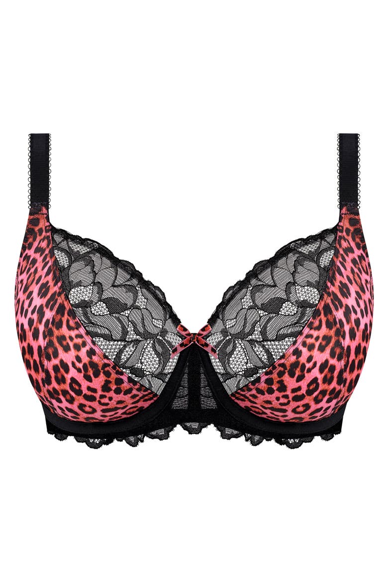 Cherish Me Underwire Plunge Bra, Alternate, color, PINK FLAMBE