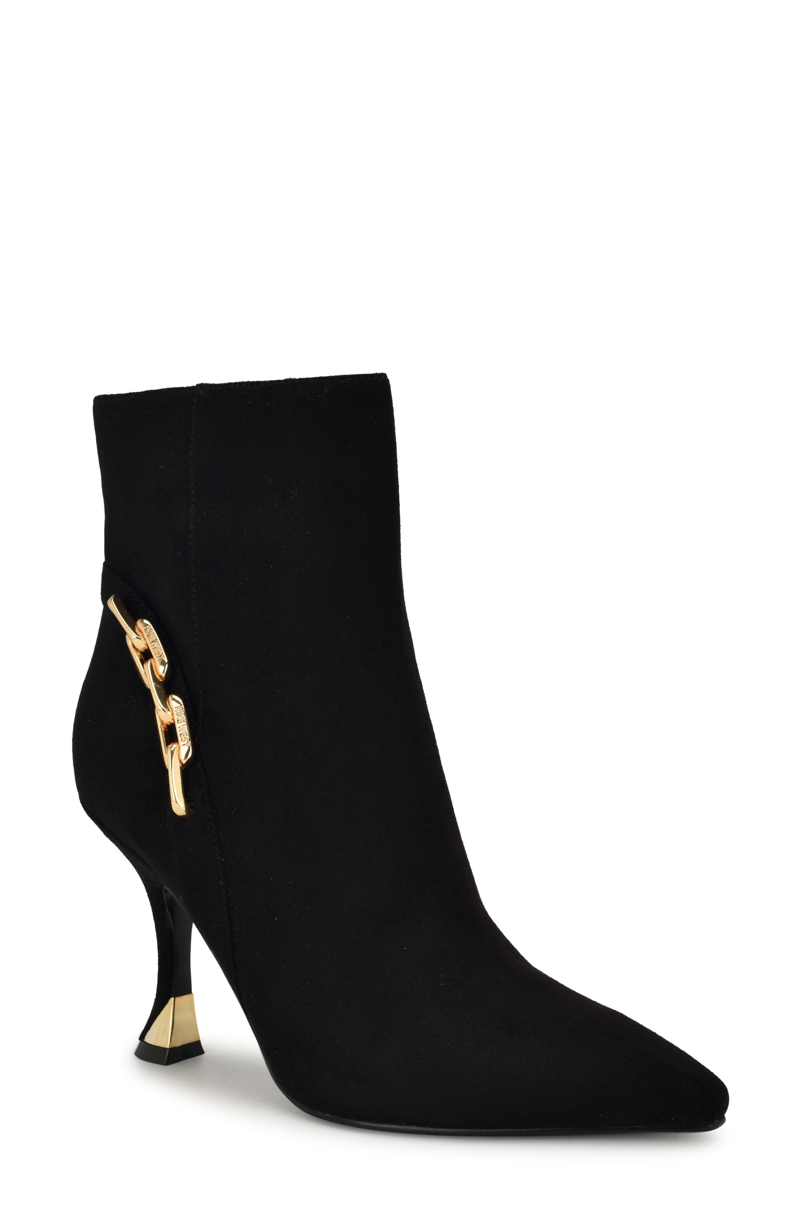 Nine West Chaine Pointed Toe Bootie, Main, color, 