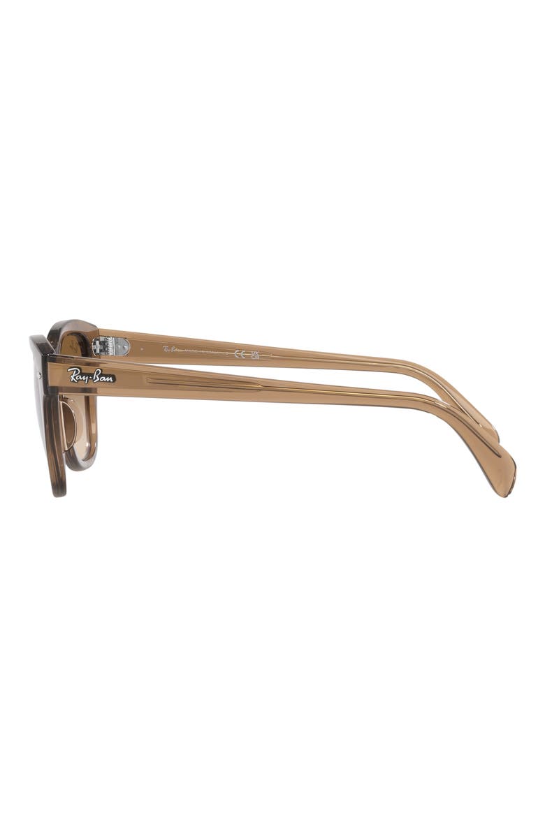 50mm Gradient Square Sunglasses, Alternate, color, LIGHT BROWN