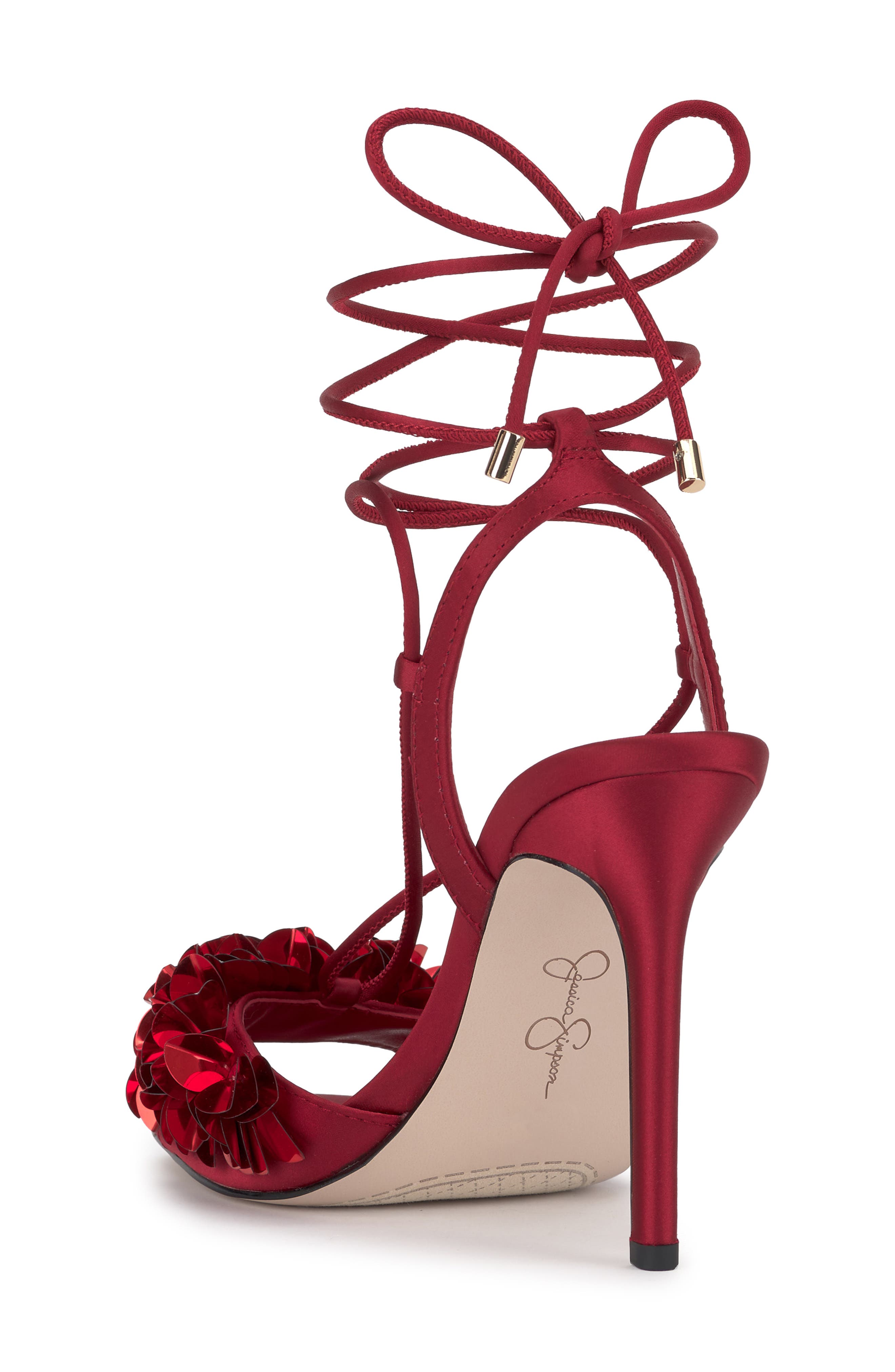 Oveny Ankle Wrap Sandal, Alternate, color, CHILI PEPPER