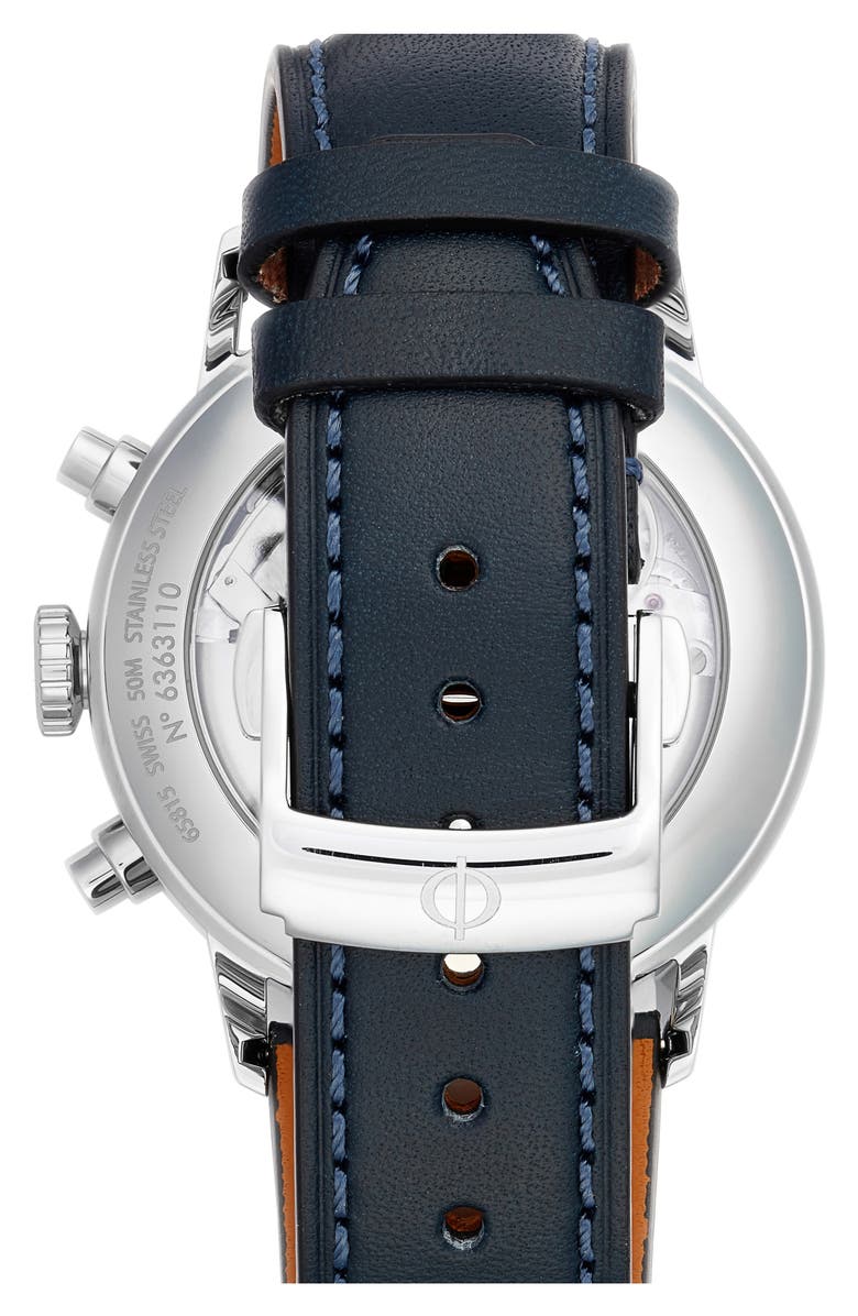 Baume & Mercier Classima Automatic Chronograph Leather Strap Watch, 42mm, Alternate, color, 