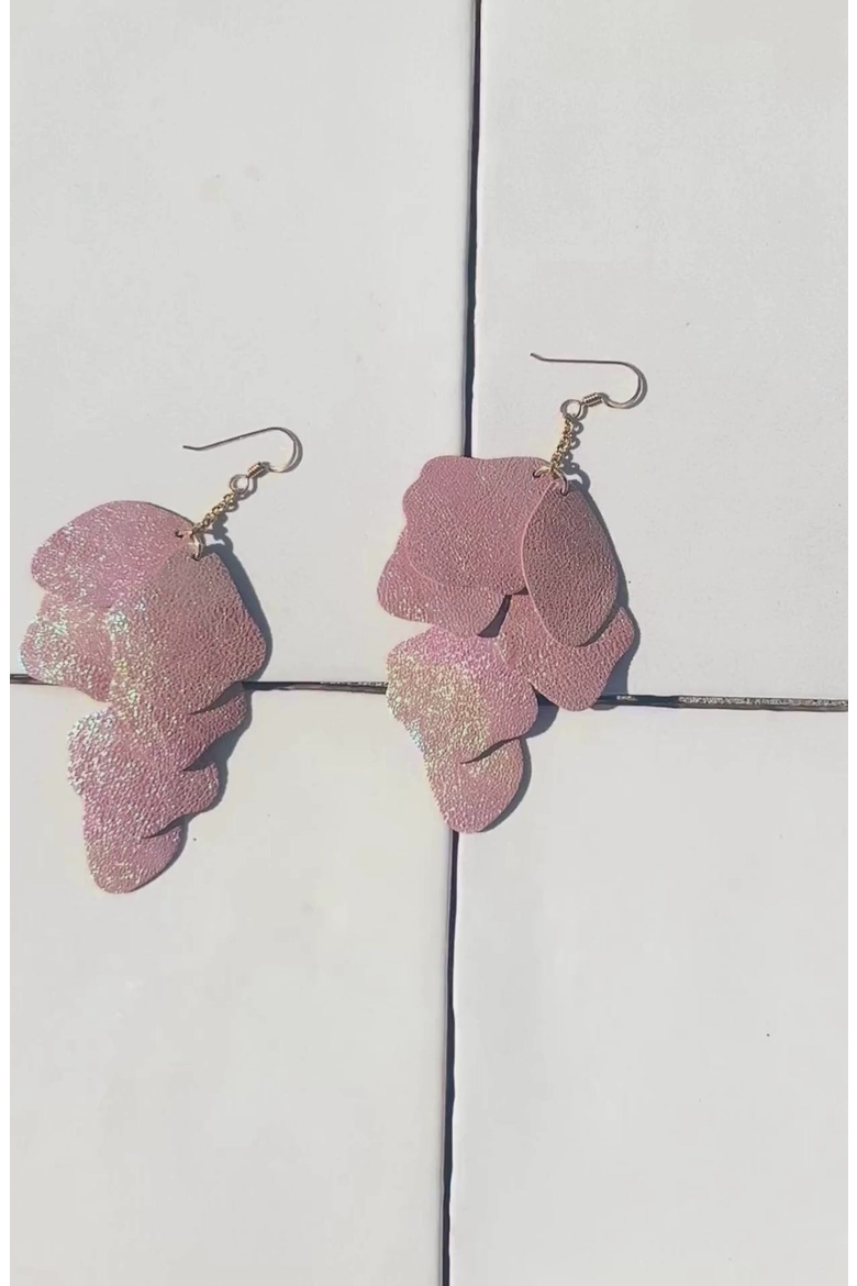Florence Earrings, Alternate, color, Rainbow / Gold Metal