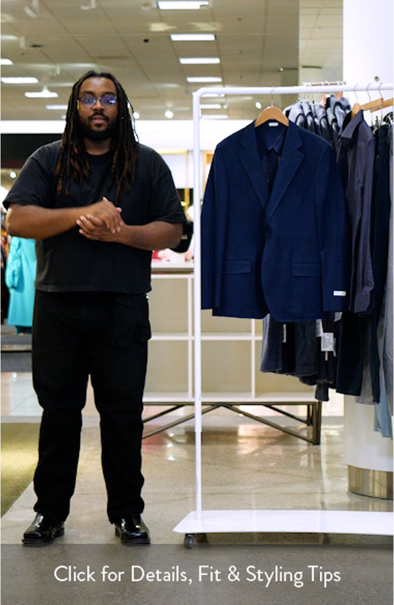 Plaid Linen & Cotton Knit Sport Coat, sales video thumbnail