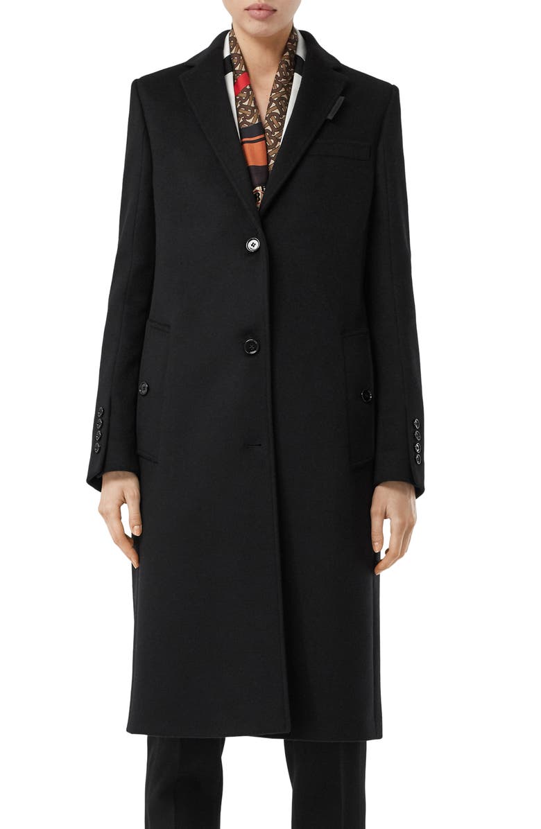 Burberry Bramley Wool & Cashmere Car Coat, Main, color,