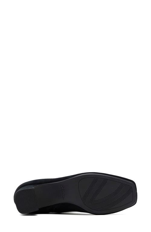 Clarksr Clarks(r) Fernie Side Zip Block Heel Bootie In Black