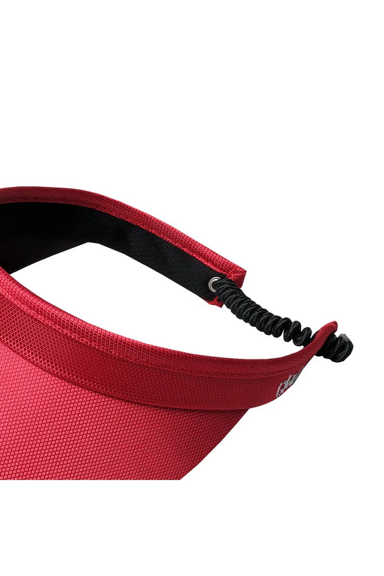 Solid Coil Womens Visor, Alternate, color, Red