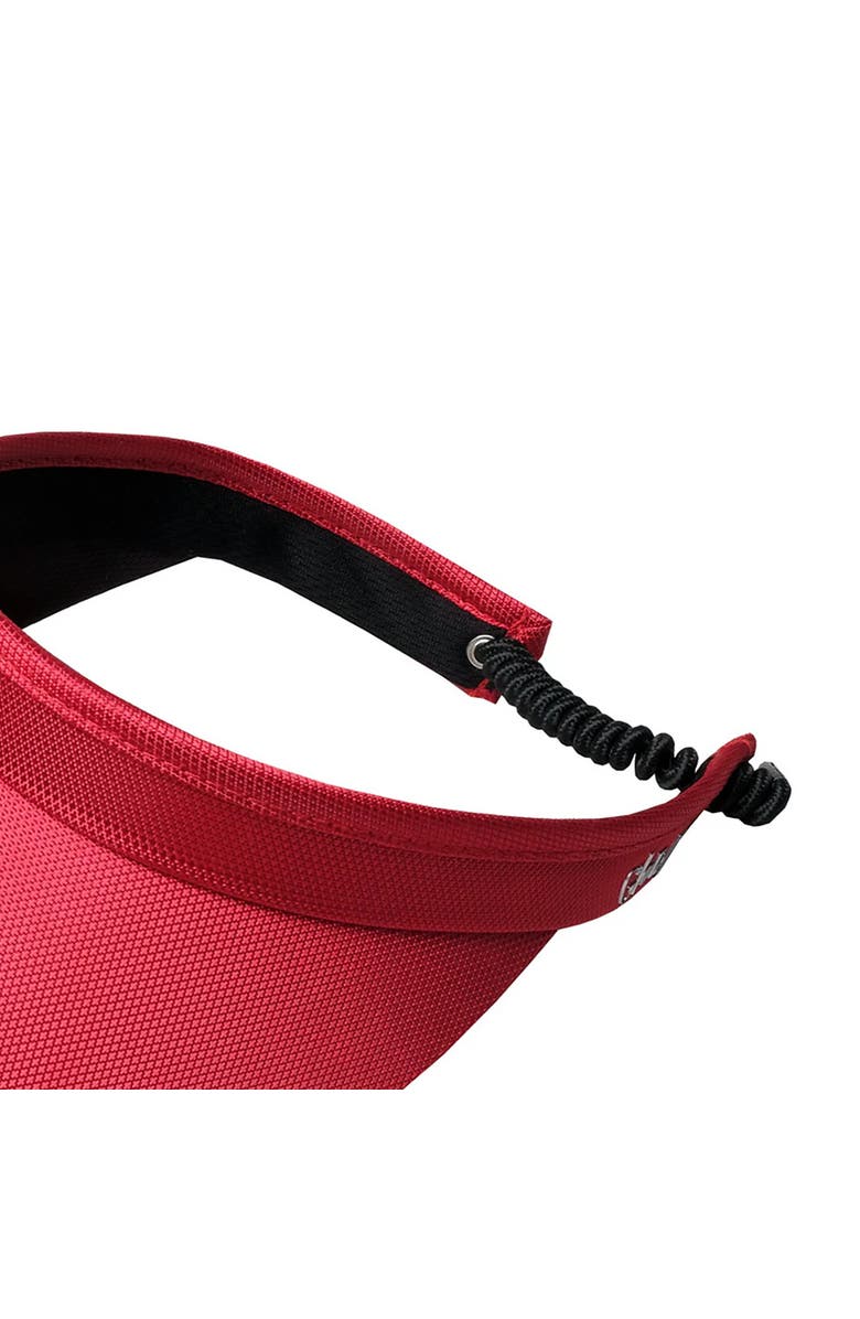 Glove It Solid Coil Womens Visor, Alternate, color, Red