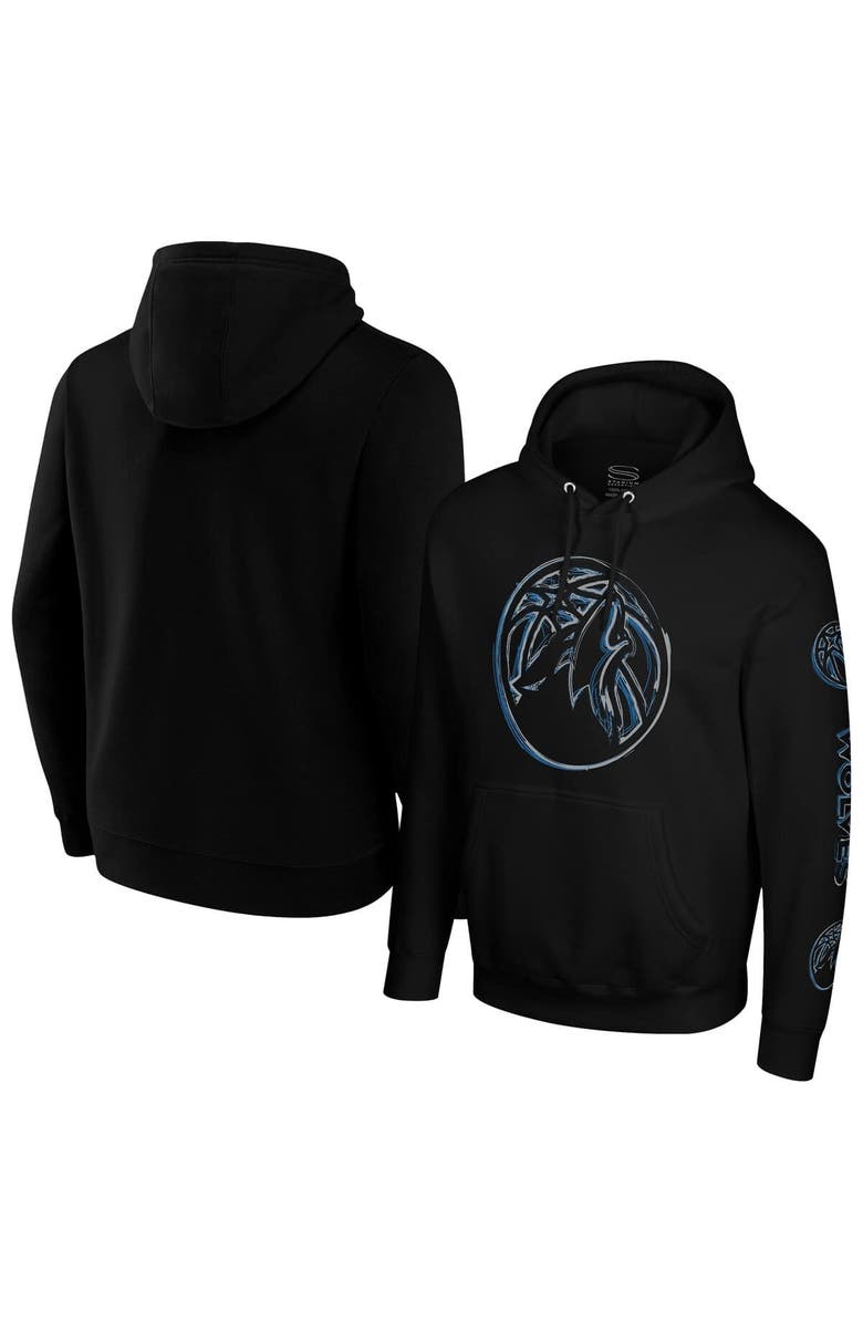 Stadium Essentials Unisex Stadium Essentials Black Minnesota Timberwolves Elementized Ride Hoodie, Main, color, Black