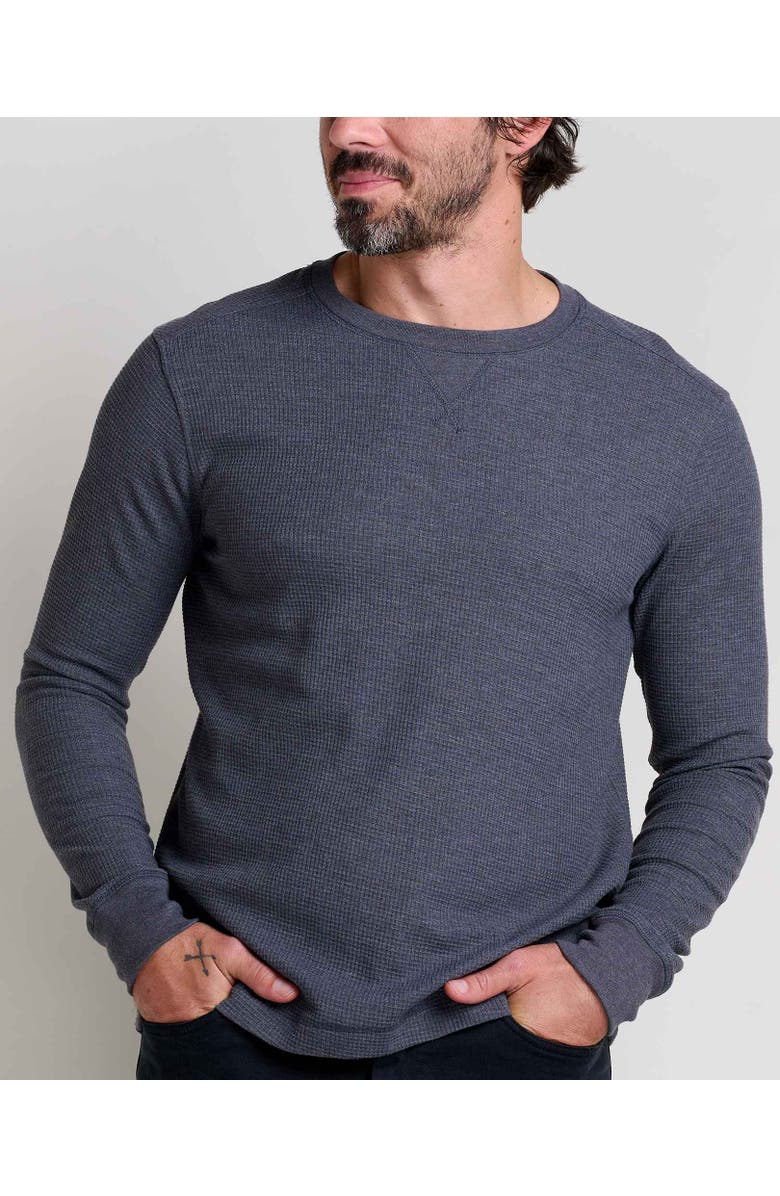 Toad & Co Framer II Long Sleeve Crew, Alternate, color, Soot