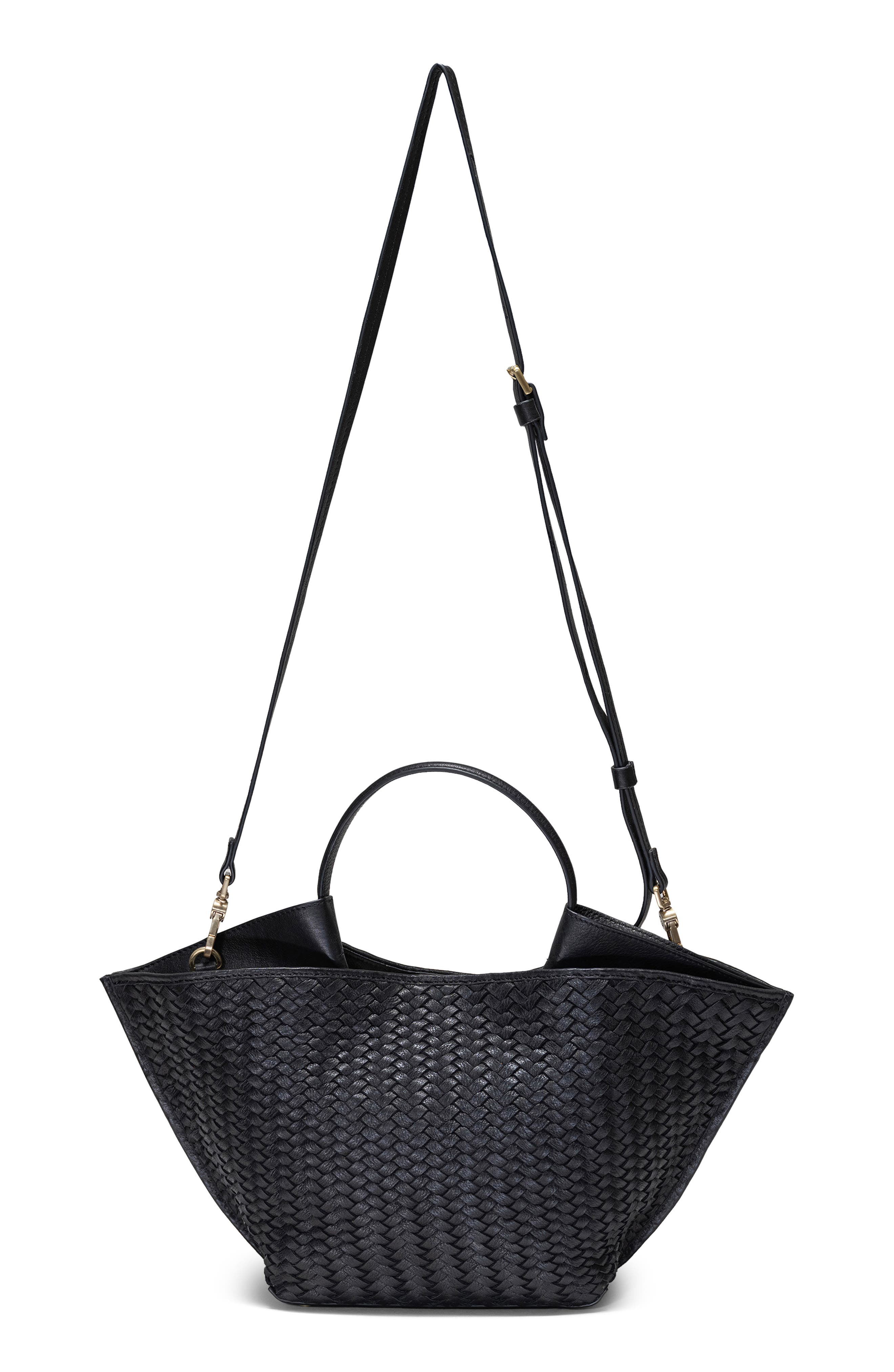 Écotorie Austin Small Woven Crossbody Bag, Alternate, color, Black
