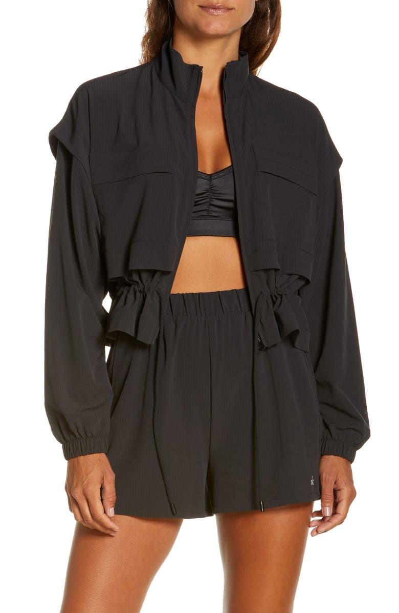 Alo Ready Set Stretch Seersucker Jacket, Main, color,