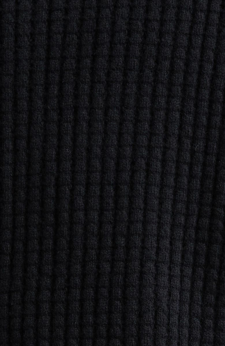 Thom Browne Raglan Wool Bomber Cardigan, Alternate, color, Black