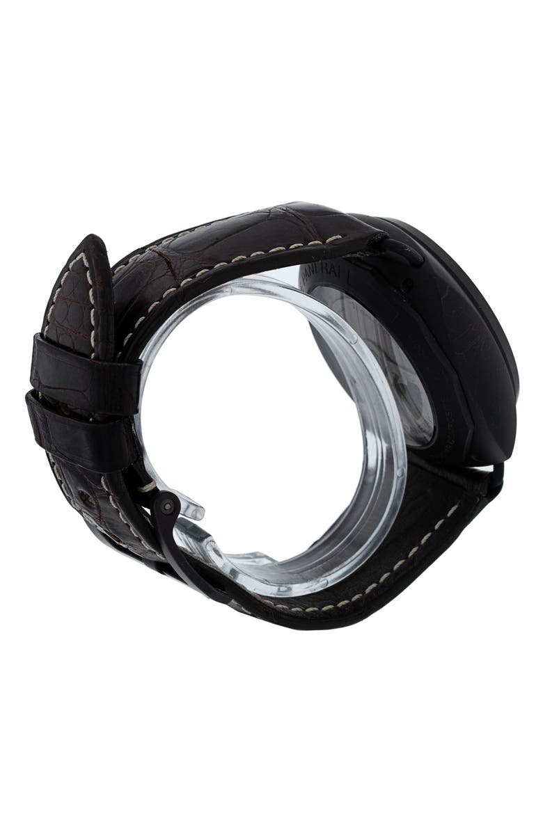 Watchfinder & Co. Panerai Preowned 2013 Radiomir PAM00505 Automatic Leather Strap Watch, 45mm, Alternate, color, Brown