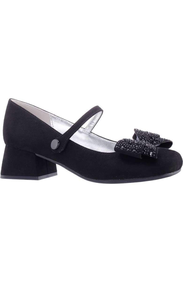 Nina Kids' Kam Pump, Main, color, Black Microsuede