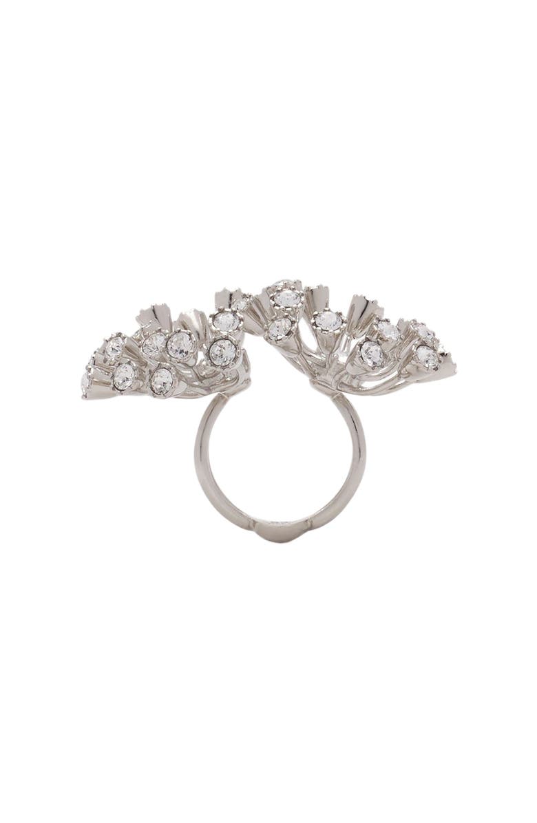 Lanvin Traviata By Lanvin Ring, Alternate, color, Silver-Crystal