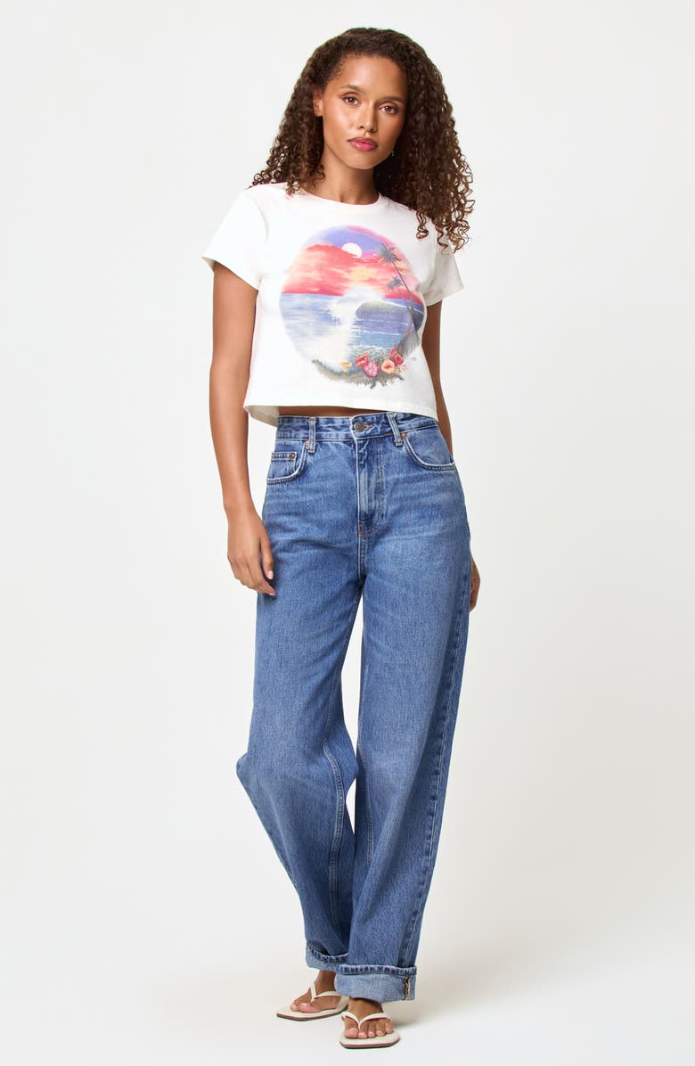 LSPACE Merci Baby T-Shirt, Alternate, color, Airbrush Tourist Tee