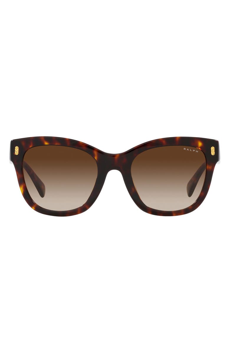 RALPH 52mm Gradient Oval Sunglasses, Main, color, Shiny Hava